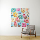 Zoet snoepgoed: Patroon van Verrukking. Wandkleed (In situ)