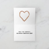 Zoet spek hart feestdagen kaart (Binnen)