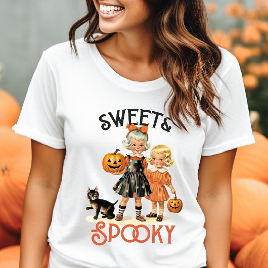 Zoet & Spookachtig Vintage Halloween Tri-Blend Shirt