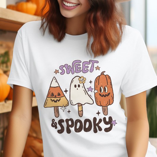 Zoet & Spooky Retro Halloween Tri-Blend Shirt