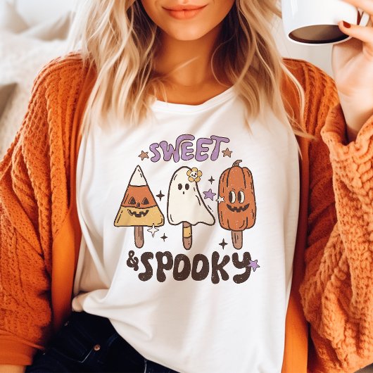 Zoet & Spooky Retro Halloween Tri-Blend Shirt
