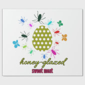 zoet vlees met honingglas cadeaupapier (Vlak)