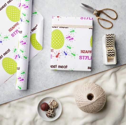 zoet vlees van bizarre stijl cadeaupapier (Crafts)