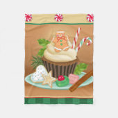 zoet voor kerstgebak fleece deken (Voorkant)