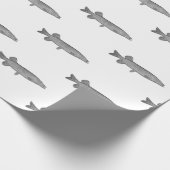 zoet water Gevist - Noordelijke Pike Cadeaupapier (Hoek)