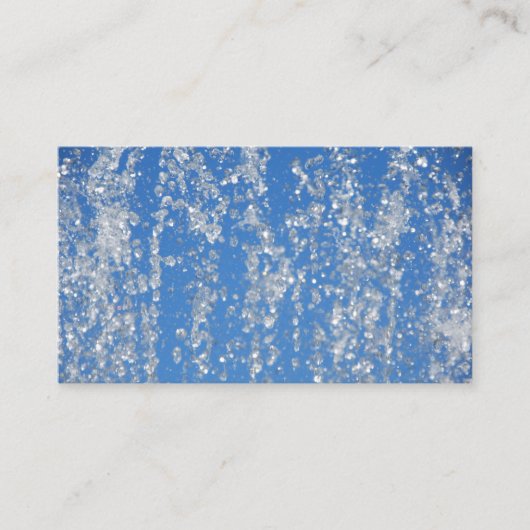 zoet water visitekaartje (Voorkant)