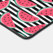Zoet watermelon op Stripes Black & White Pattern Bureaumat (Hoek)