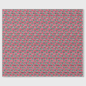 Zoet watermelon op Stripes Black & White Pattern Cadeaupapier (Vlak)