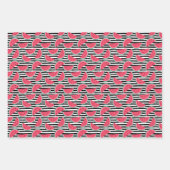Zoet watermelon op Stripes Black & White Pattern Inpakpapier Vel (Voorkant)