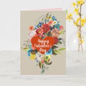 Zoet Waterverf Boeket Valentijn Kaart (Gele Bloem)