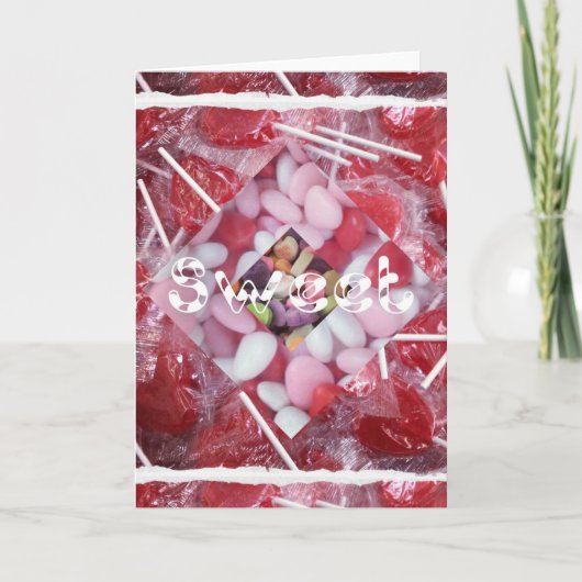 zoet Wenskaart Feestdagen Kaart (Voorkant)