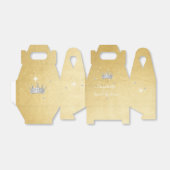 Zoet Zestien Quinceanera Goud Prinses Kroon Bedankdoosjes (Uitgevouwen)