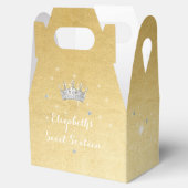 Zoet Zestien Quinceanera Goud Prinses Kroon Bedankdoosjes (Geopend)