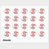 Zoet Zestien Roze Blad Sticker (Vel)