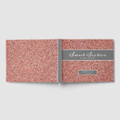 Zoet Zestien Roze Rose Goud Glitter Gastenboek (Volledig)