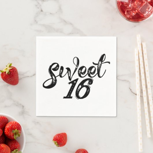 Zoet Zestien Verjaardag 16e Servet (Insitu)