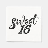Zoet Zestien Verjaardag 16e Servet (Voorkant)