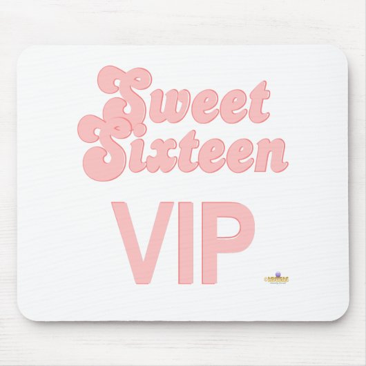 Zoet Zestien VIP Roze Muismat (Voorkant)