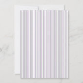 Zoet Zestien | Zachte Paarse en grijze strepen Kaart (Achterkant)
