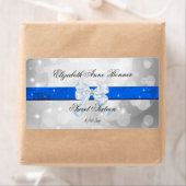 Zoet Zestien, Zilver, Blauw, Faux Satin Etiket (Insitu)