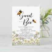 Zoet zo goed als bee Drive-by Baby shower Kaart (Staand voorkant)