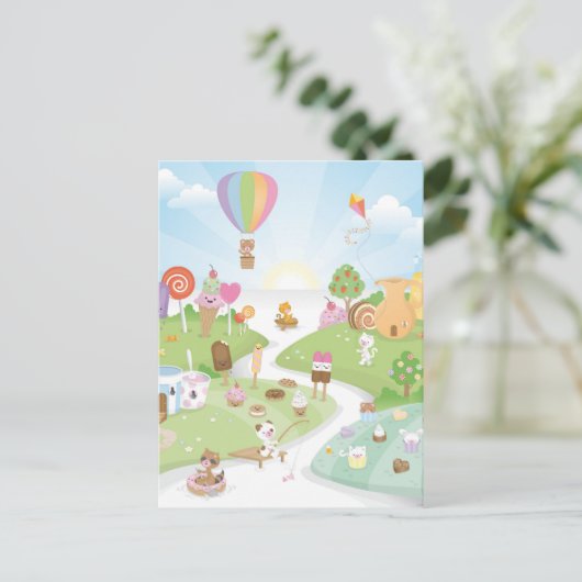 Zoet zomers paradijs! briefkaart (Staand voorkant)