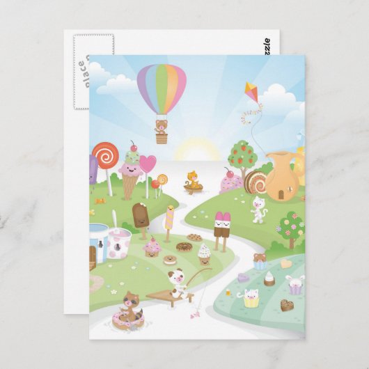 Zoet zomers paradijs! briefkaart (Voorkant / Achterkant)