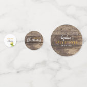 Zoet Zonnebloem Baby shower Confetti (Achterkanten)