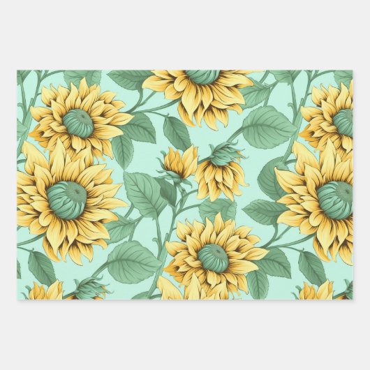 Zoet Zonnig Zonnebloem Wrapping Papier Inpakpapier Vel (Voorkant 2)