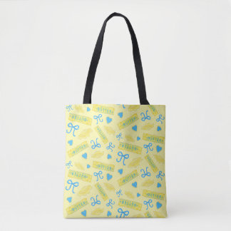 Zoet & Zout Boter Bogen en Hartjes Patroon Tote Bag