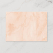 Zoetbaar als een 'Peach Baby shower Book'-aanvraag Informatiekaartje (Achterkant)