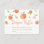 Zoetbaar als een 'Peach Baby shower Book'-aanvraag Informatiekaartje (Voorkant)