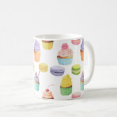 Zoetbakken, cupcakes en macaroons koffiemok (Voorkant rechts)