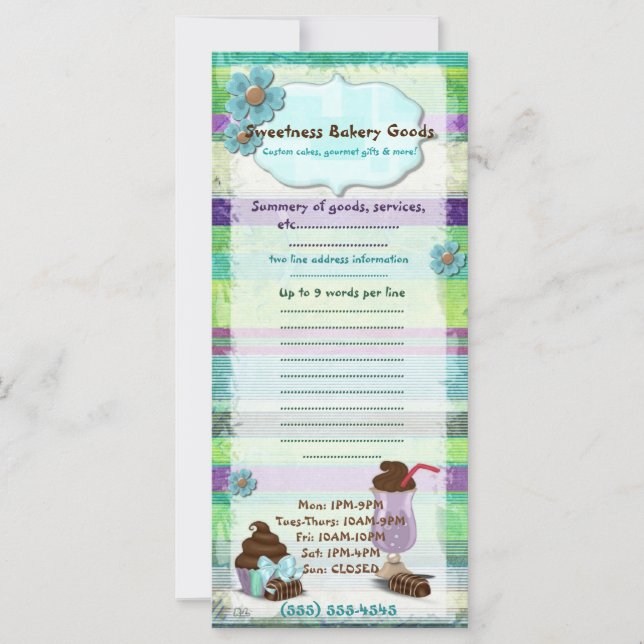 Zoetbakkerij DINER VEGAN BAKERY CUSTOM (Voorkant)