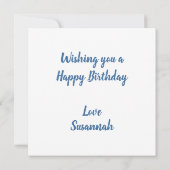 Zoetbakkerswaren op zaterdag Kaart (Achterkant)