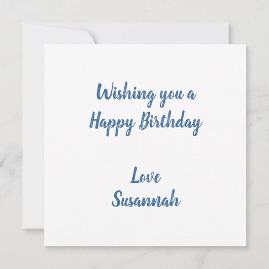 Zoetbakkerswaren op zaterdag Kaart (Achterkant)