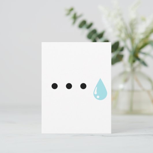 Zoetdruppel Briefkaart (Staand voorkant)