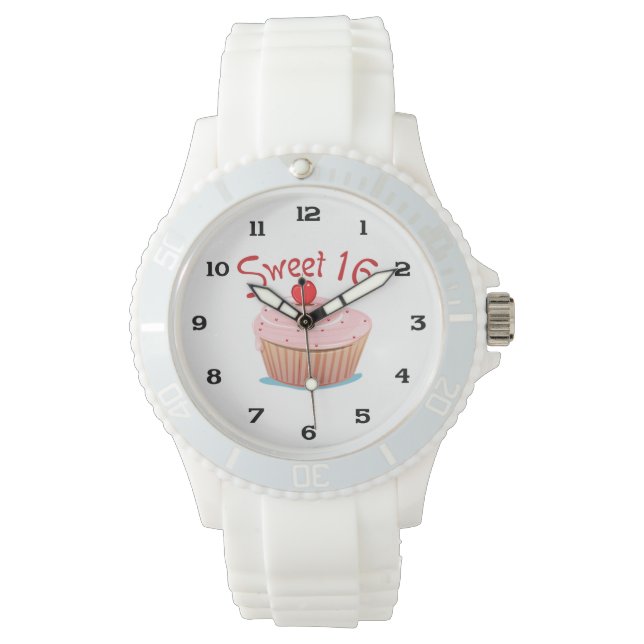 Zoete 16 16e verjaardag horloge (Voorkant)