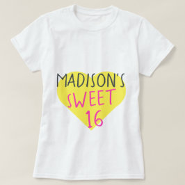 Zoete 16 16e verjaardag t-shirt
