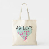 Zoete 16 16e verjaardag tote bag (Achterkant)