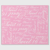 Zoete 16 Aangepaste kleur Cadeaupapier (Vlak)