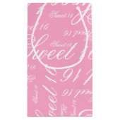 Zoete 16 Aangepaste kleur Klein Cadeauzakje (Achterkant)