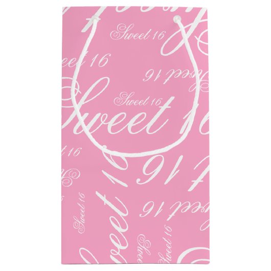 Zoete 16 Aangepaste kleur Klein Cadeauzakje (Achterkant)