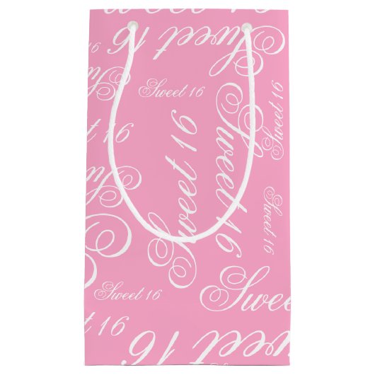 Zoete 16 Aangepaste kleur Klein Cadeauzakje (Voorkant)