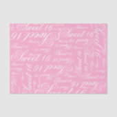 Zoete 16 Aangepaste kleur Tissuepapier (Voorkant)