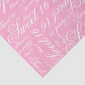 Zoete 16 Aangepaste kleur Tissuepapier (Detail)