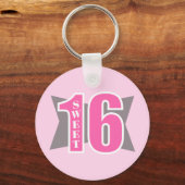 Zoete 16 (Art Deco) Sleutelhanger (Voorkant)