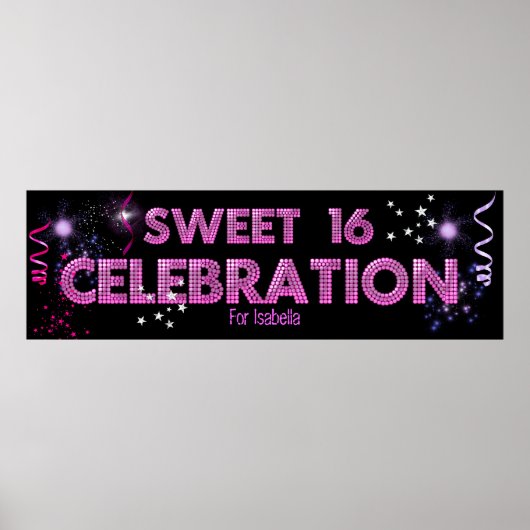 Zoete 16 Banner Poster (Voorkant)