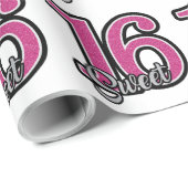 Zoete 16 Birthday Cadeaupapier (Rol Hoek)