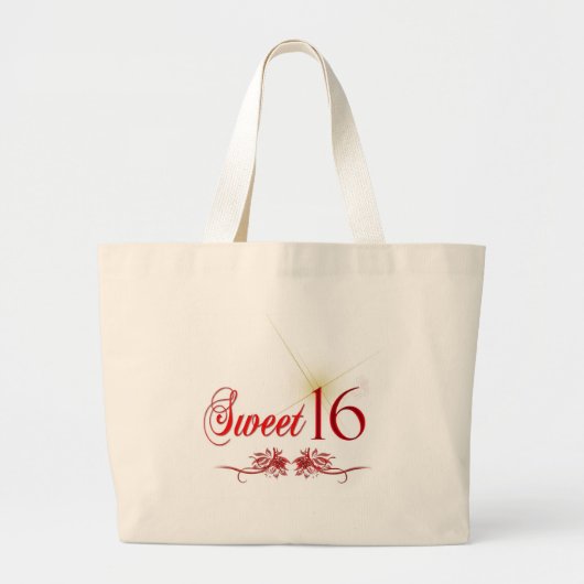 Zoete 16 Birthday Grote Tote Bag (Voorkant)
